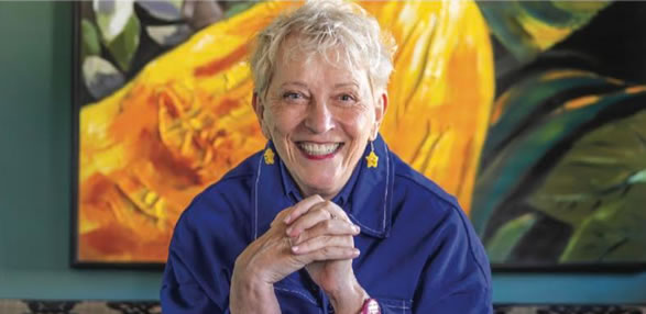 Best-selling author Helen Brown is back home in Taranaki to chat to her readers and put on a show for the residents of Jean Sandal Retirement Village. - SAM SCANNELL/TARANAKI DAILY NEWS